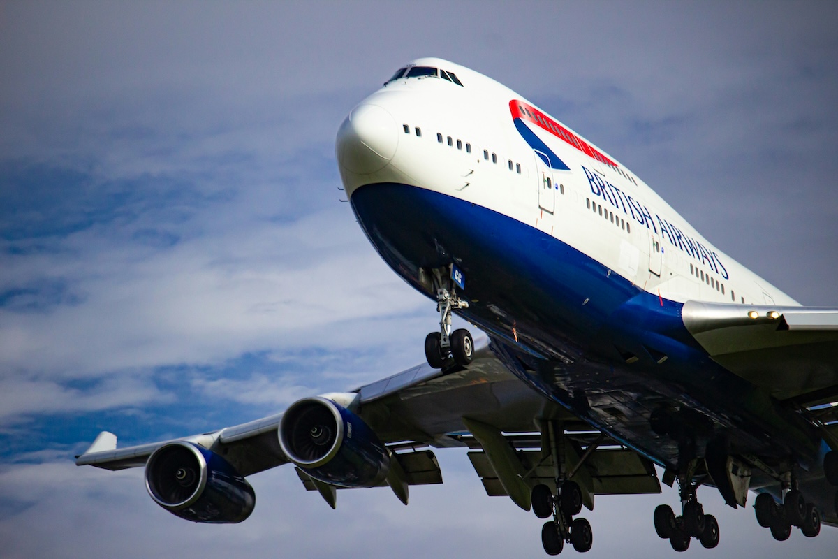 British Airways aircraft taking off